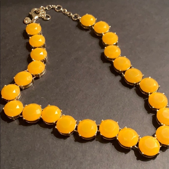 J.Crew Statement Necklace w Golden Yellow Stones - Picture 5 of 5